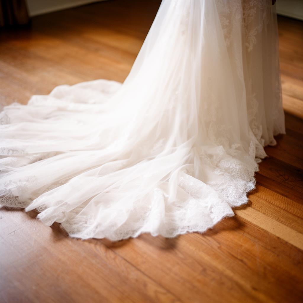 Bridal gown train styles